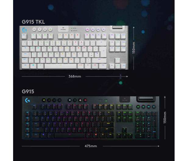 Logitech G915 TKL Lightspeed Tactile biały - 578795 - zdjęcie 9